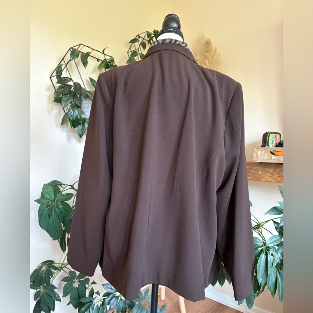Vintage Antel Blazer with Leopard Collar - Picture 6 of 7